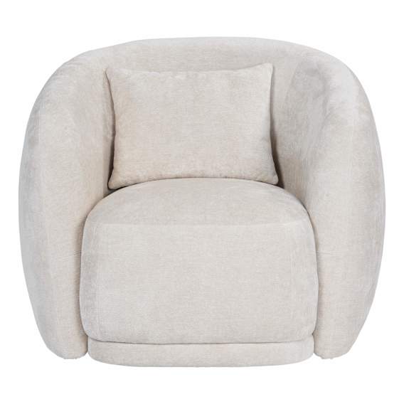 Carson Swivel Armchair in Jude Light Beige