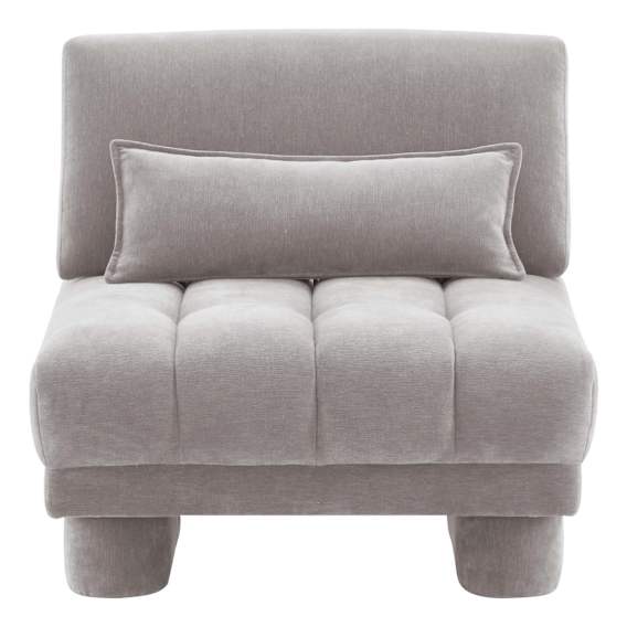 Carrie  Armless Chair  in Fam Grey