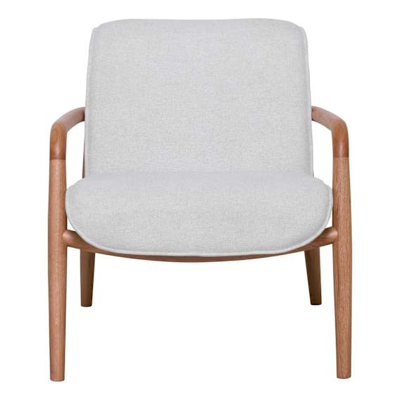 Carmen Occasional Chair in Prince White / Oak