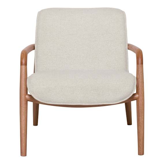 Carmen Occasional Chair in Prince Beige / Oak