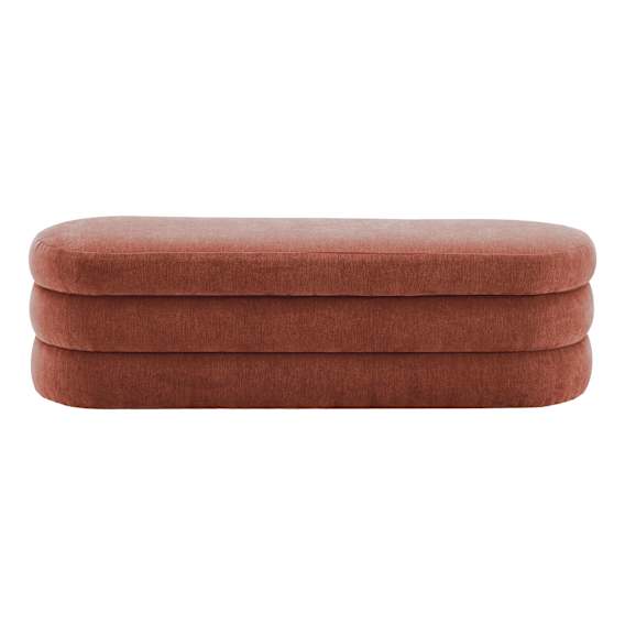 Casey Queen Storage Ottoman in Fam Terracotta