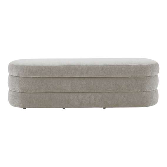 Casey King Storage Ottoman in Fam Sand