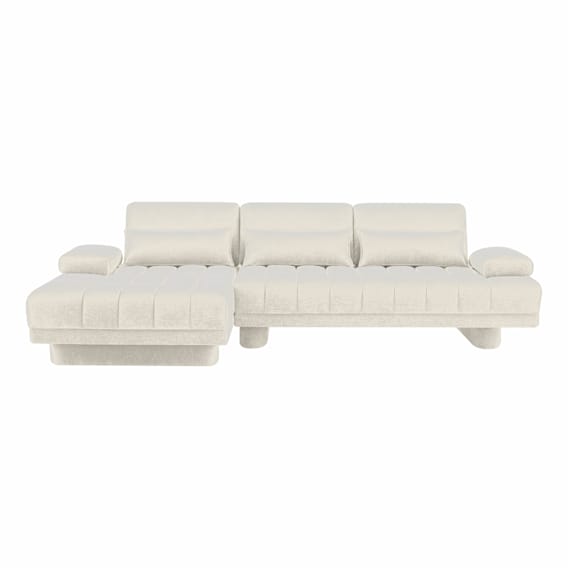 Carrie Sofa Bed + LHF Chaise in Fam Beige
