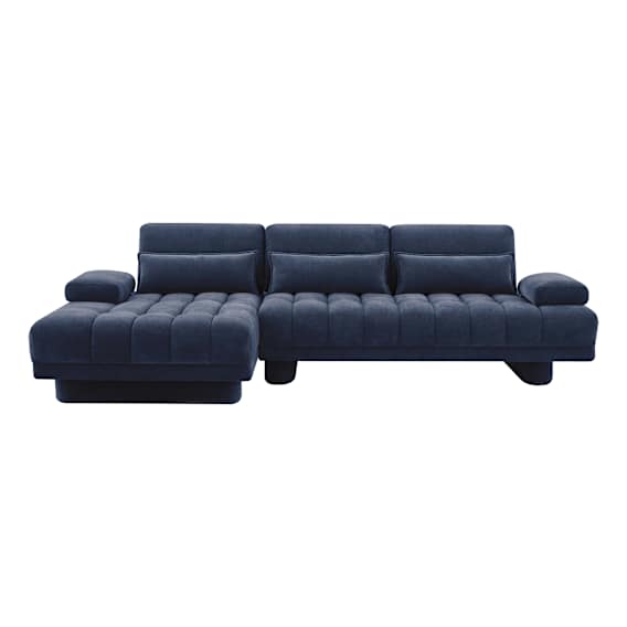 Carrie Sofa Bed + LHF Chaise in Fam Navy