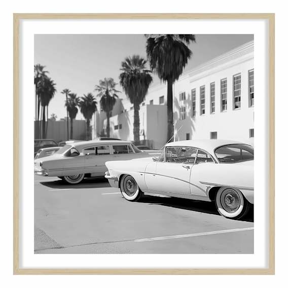 Cali Framed Print in 60 x 60cm