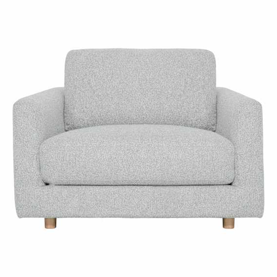 Chapel Wide Armchair in Cobble Glacier