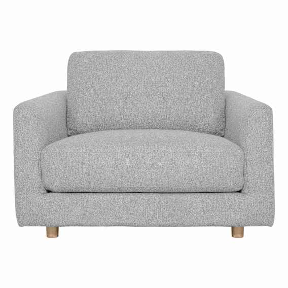 Chapel Wide Armchair in Cobble Grey