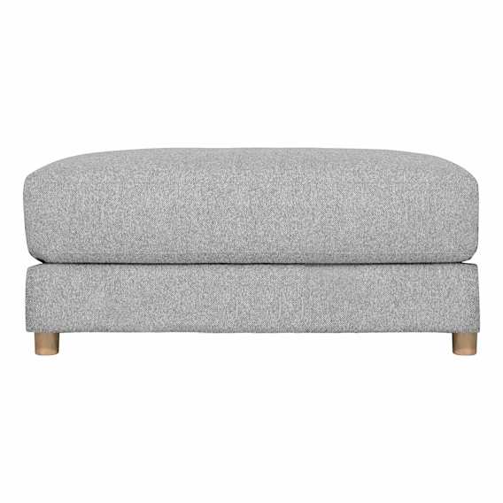 Chapel Ottoman in Cobble Grey