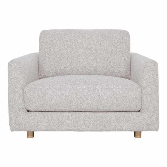 Chapel Wide Armchair in Cobble Linen