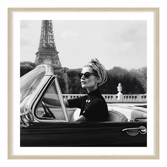 Chasing Glamour Framed Print in 103 x 103cm