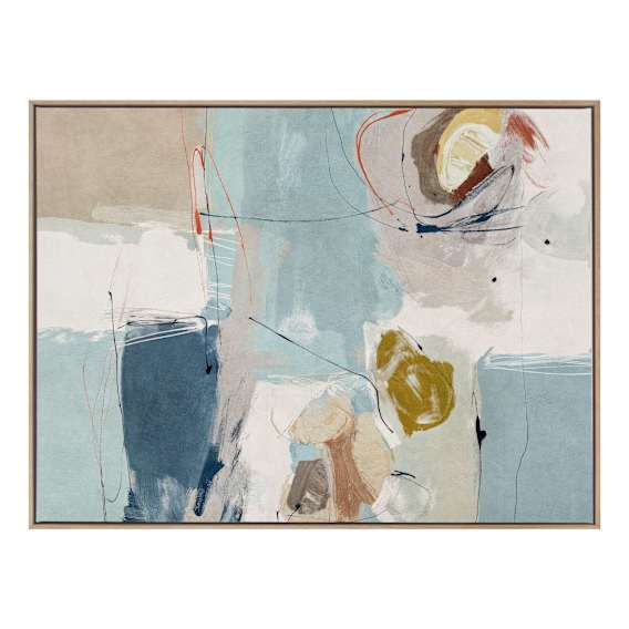 Chalk & Citrus Design 1 Landscape Box Framed Canvas in Design 163 x 123cm