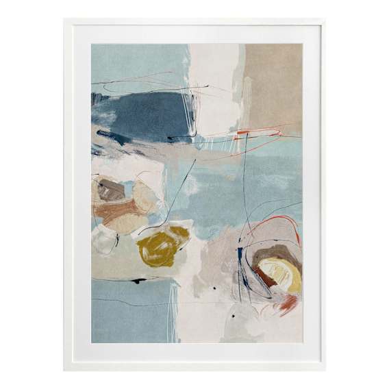 Chalk & Citrus Design 1 Portrait Framed Print in 84 x 105cm