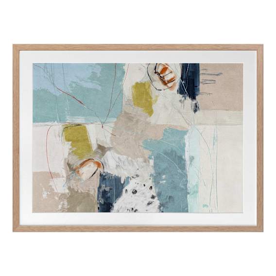 Chalk & Citrus Design 2 Landscape Framed Print in 142 x 106cm