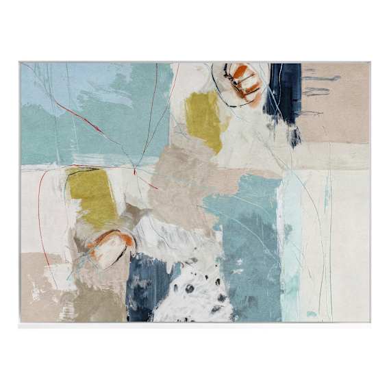 Chalk & Citrus Design 2 Landscape Box Framed Canvas in 23 x 93cm