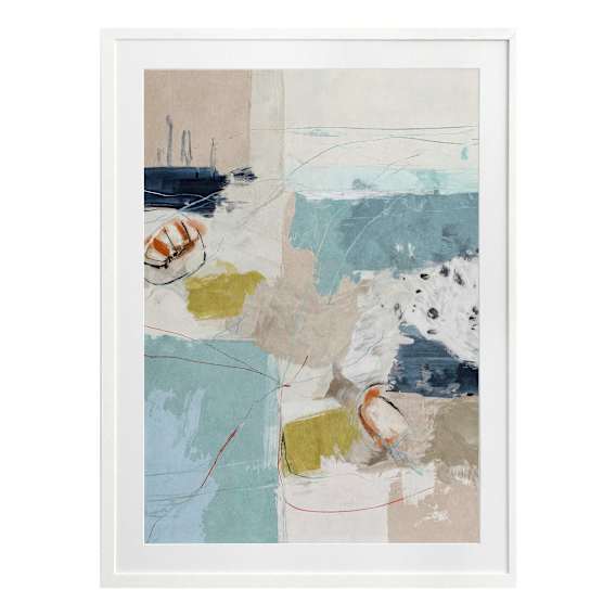 Chalk & Citrus Design 2 Portrait Framed Print in 84 x 105cm
