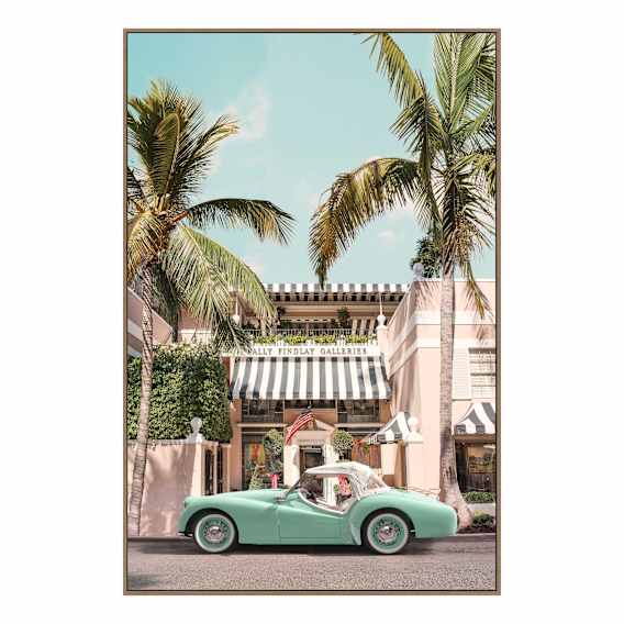 Classic Car Design A Box Framed Canvas in 80 x 120cm