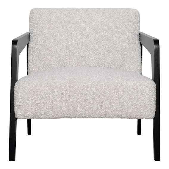 Clavell Occasional Chair in Barley Beige / Black