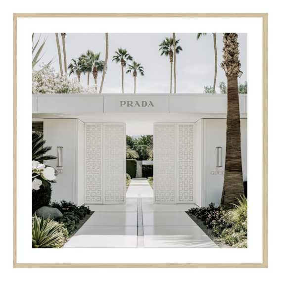 Cleo Doors Framed Print in 84 x 84cm
