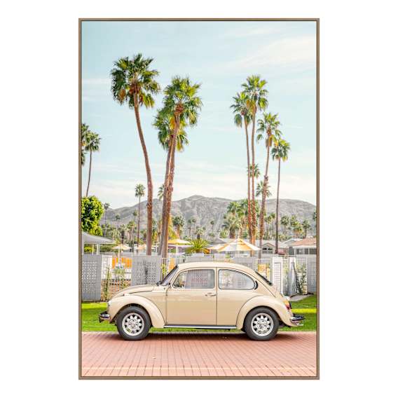 Classic Car Design C Box Framed Canvas in 80 x 120cm