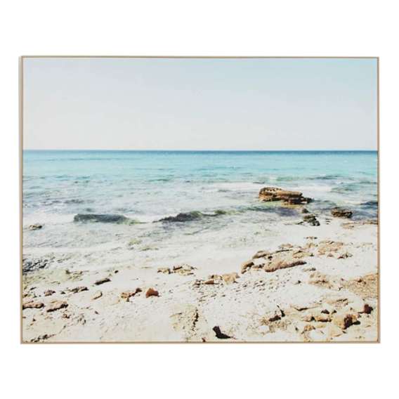 Coastal Rockpools Box Framed Canvas in 150 x 120cm