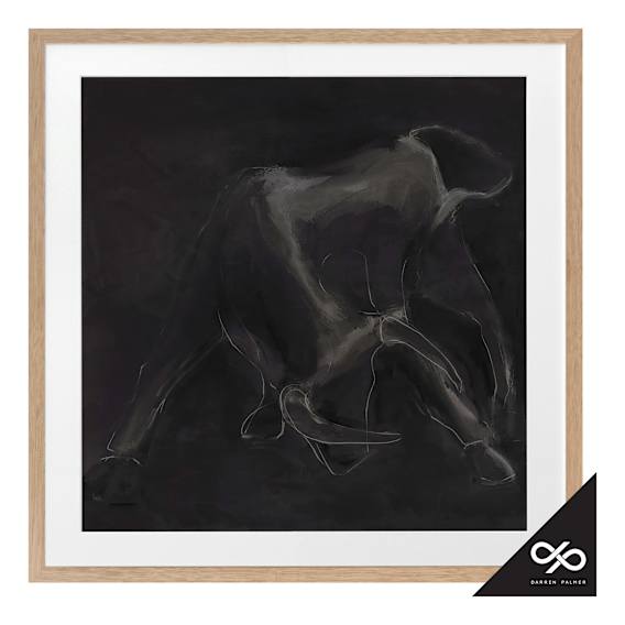 Contours Framed Print in 84 x 84cm