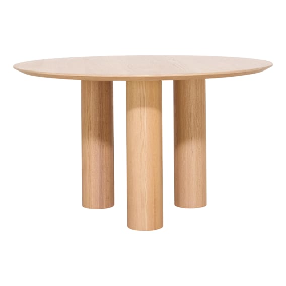 Como Round Dining Table 130cm in Oak Clear