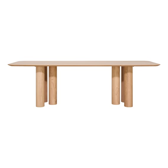 Como Dining Table 240cm in Oak Clear