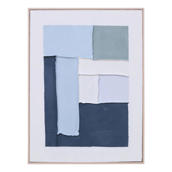 Connected Fragments Design 1 Box Framed Canvas in 60 x 80cm