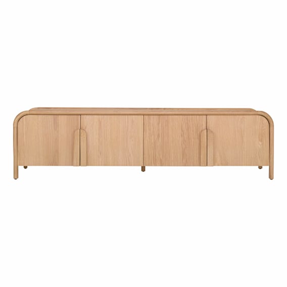 Como Entertainment Unit 210cm in Oak Clear