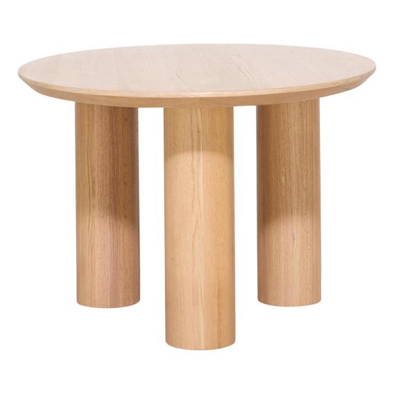 Como Side Table 50cm in Oak Clear