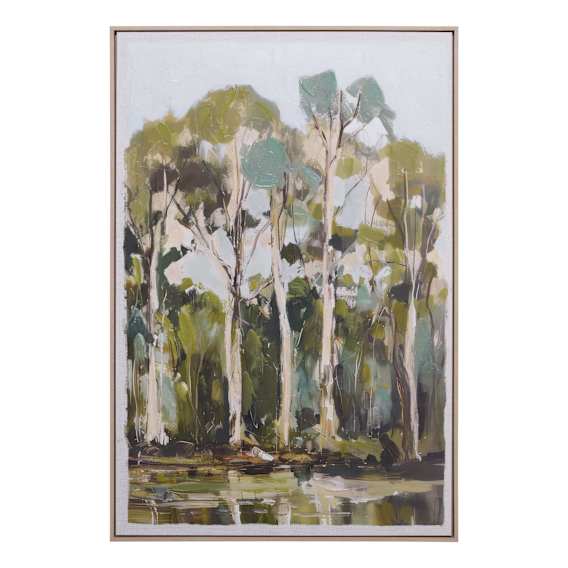Country Escape Design 2 Box Framed Canvas in 83 x 123cm