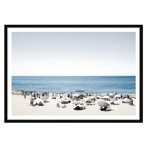 Coastal Assembly Framed Print in 103 x 73cm Black