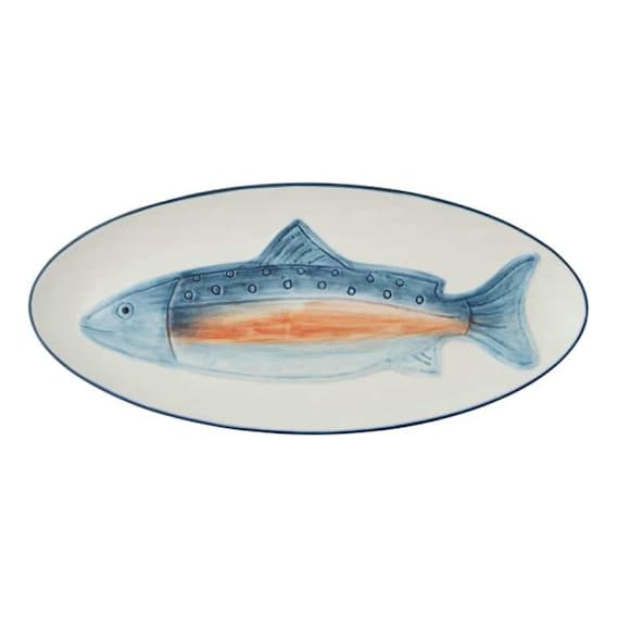 Corsica Platter 40x2.5cm in Blue / Red