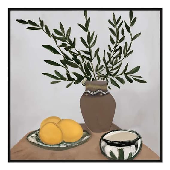 Cyprus Mocha Box Framed Canvas in 164 x 164cm