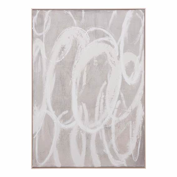 Dancing Spirals Design 2 Box Framed Canvas in 100 x 140cm