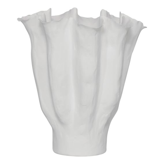 Dahlia Vase Small 28x31cm in White