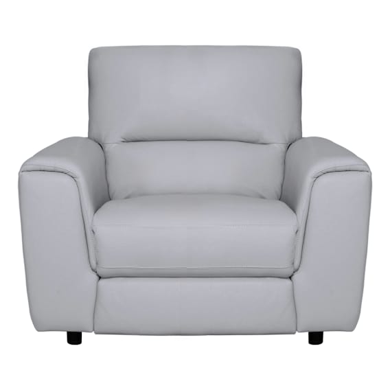 Dakota Recliner Armchair in Leather Pewter