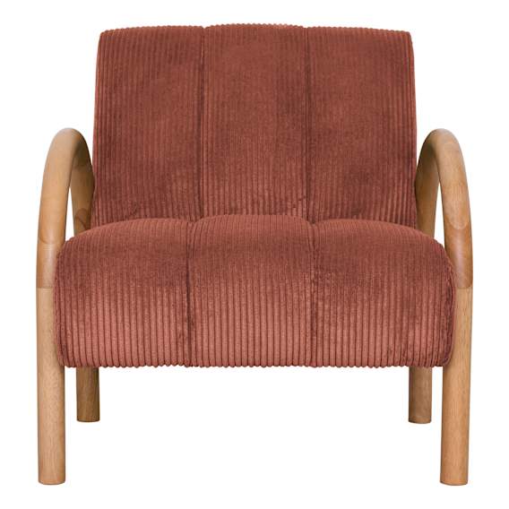 Delta Occasional Chair in Rocket Copper / Clear