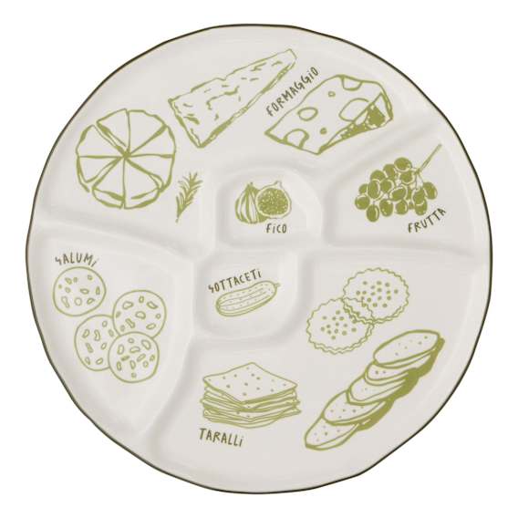 Deli Platter Large 35x2cm in Green