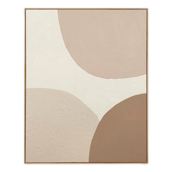 Delos Natural Box Framed Canvas in 124 x 154cm