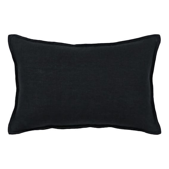 Dolce Feather Fill Cushion 55x35cm in Black