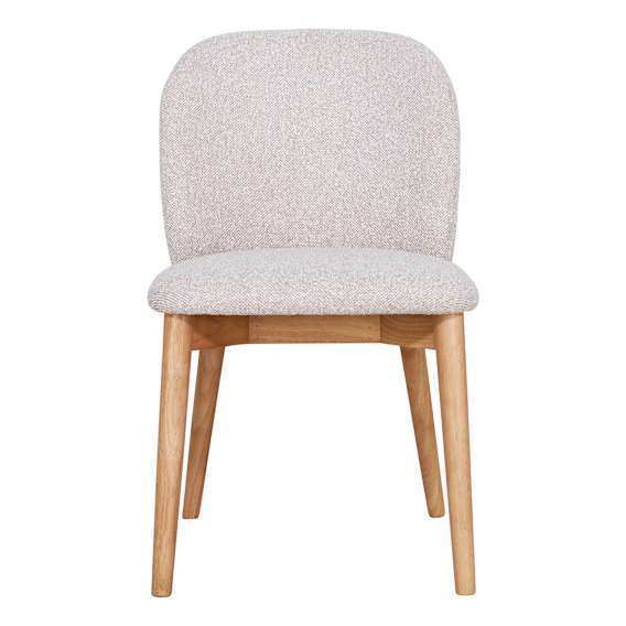 Doma Dining Chair in Cobble Linen / Clear