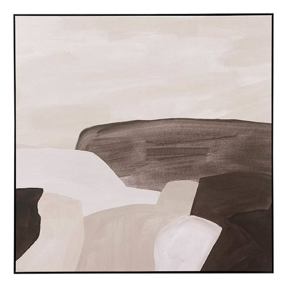 Donovan Natural 2 Box Framed Canvas in 100 x 100cm