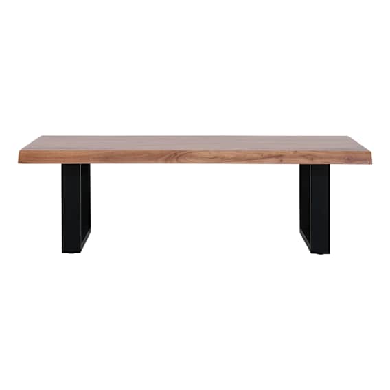 Draper Live Edge Coffee Table 135cm in Acacia / Black