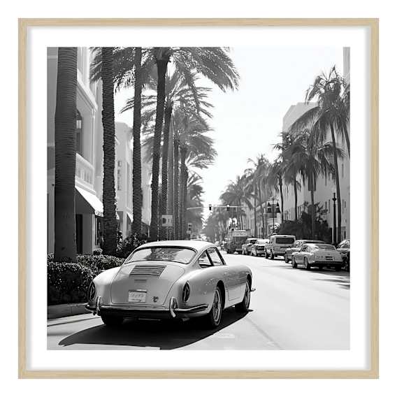 Drive By Framed Print in 118 x 118cm