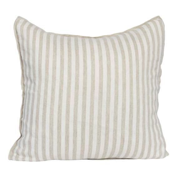 Drift Feather Fill Cushion 50x50cm in White / Natural