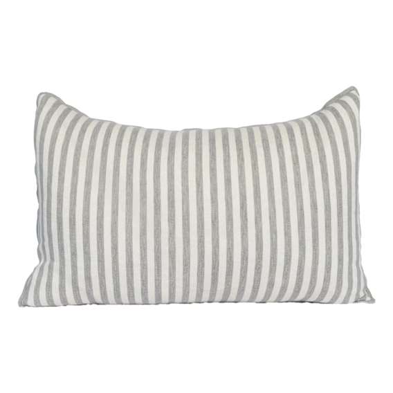 Drift Feather Fill Cushion 60x40cm in White / Pistachio