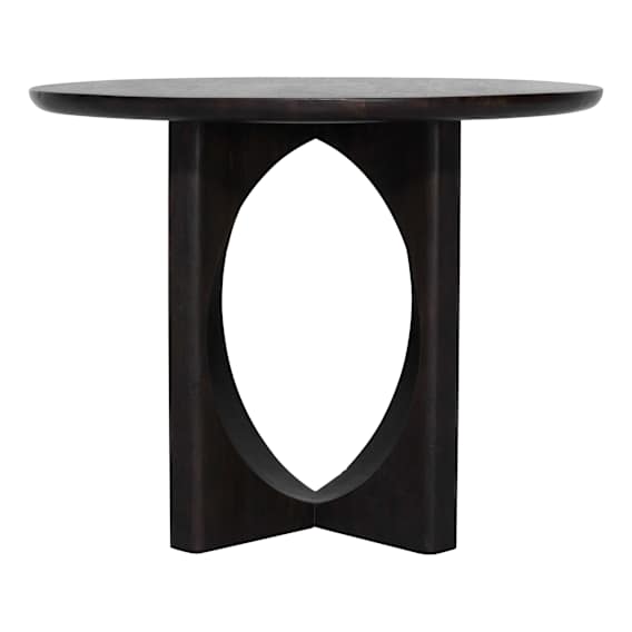 Duke Round Dining Table 100cm in Mangowood Black