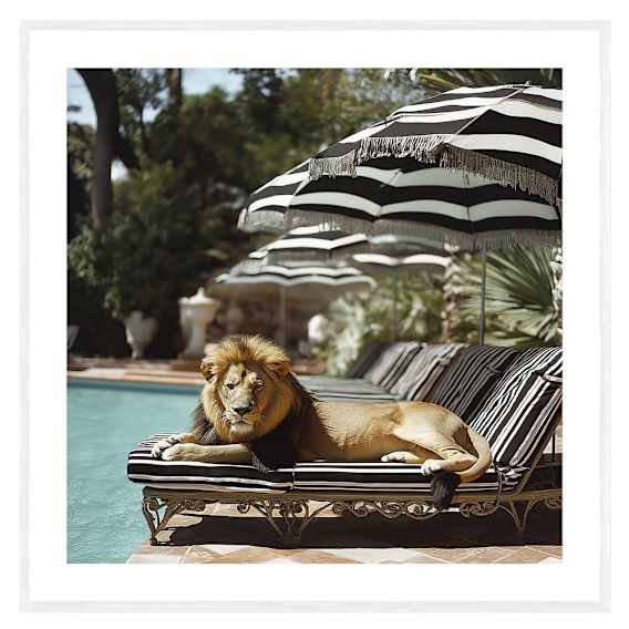 Dustin Framed Print in 95 x 95cm