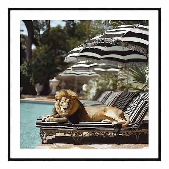 Dustin Framed Print in 95 x 95cm